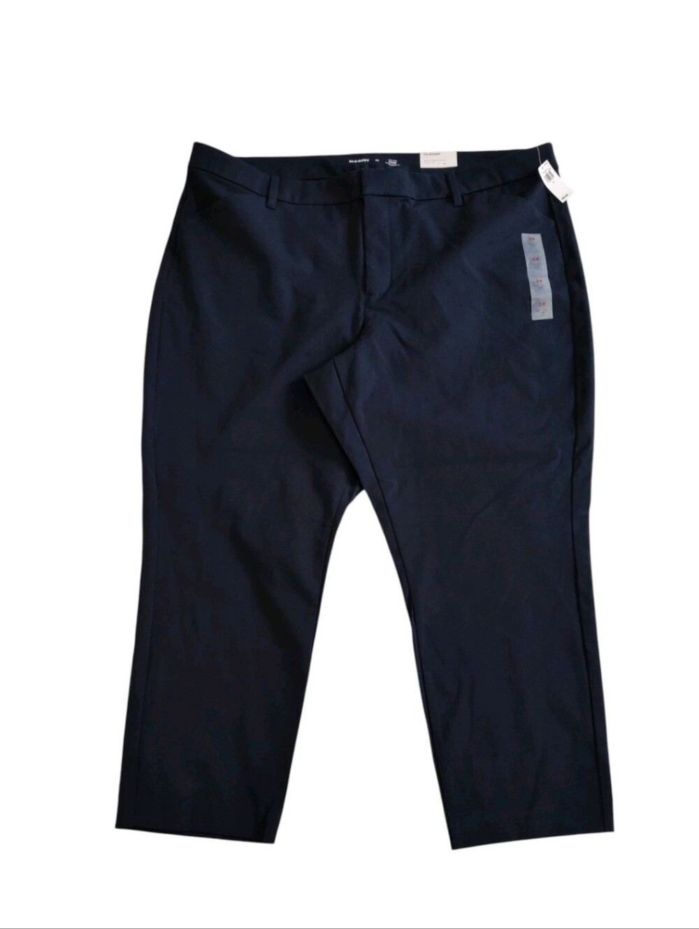 Old Navy Pixie Pants Plus Sz 24 High-Rise Ankle Secret Smooth Pockets Navy Blue